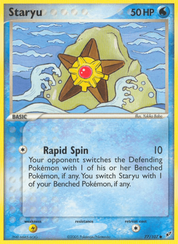 Carta Staryu 77/107 do set Deoxys — Pokémon TCG | Bynx