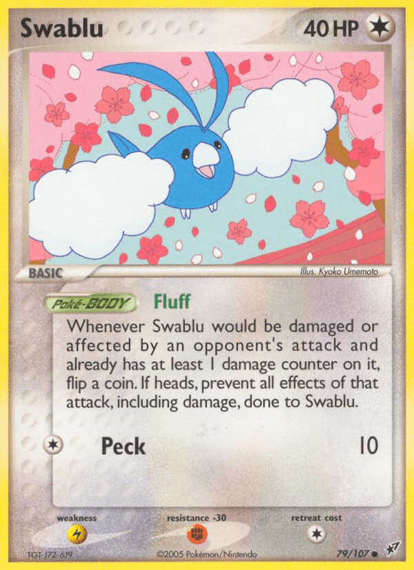 Carta Swablu 79/107 do set Deoxys — Pokémon TCG | Bynx