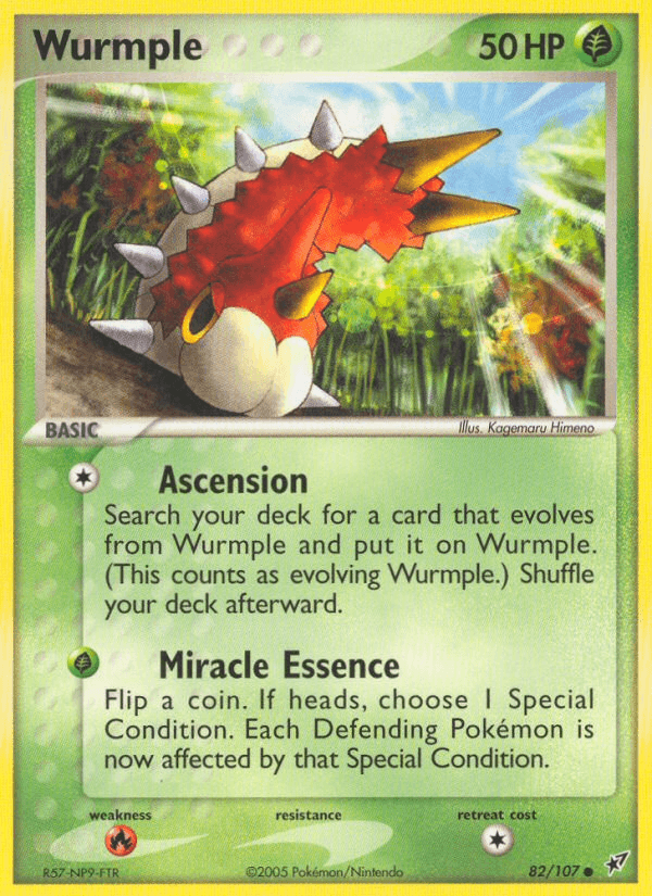 Carta Wurmple 82/107 do set Deoxys — Pokémon TCG | Bynx