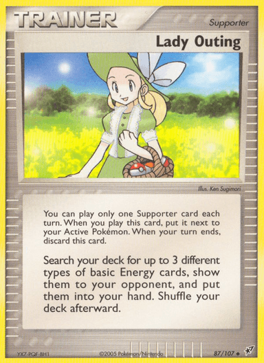 Carta Lady Outing 87/107 do set Deoxys — Pokémon TCG | Bynx