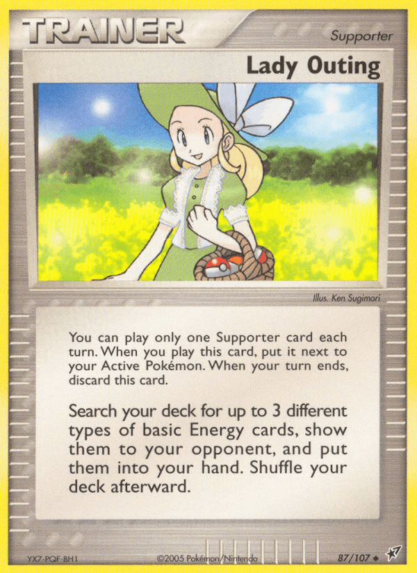 Carta Lady Outing 87/107 do set Deoxys — Pokémon TCG | Bynx
