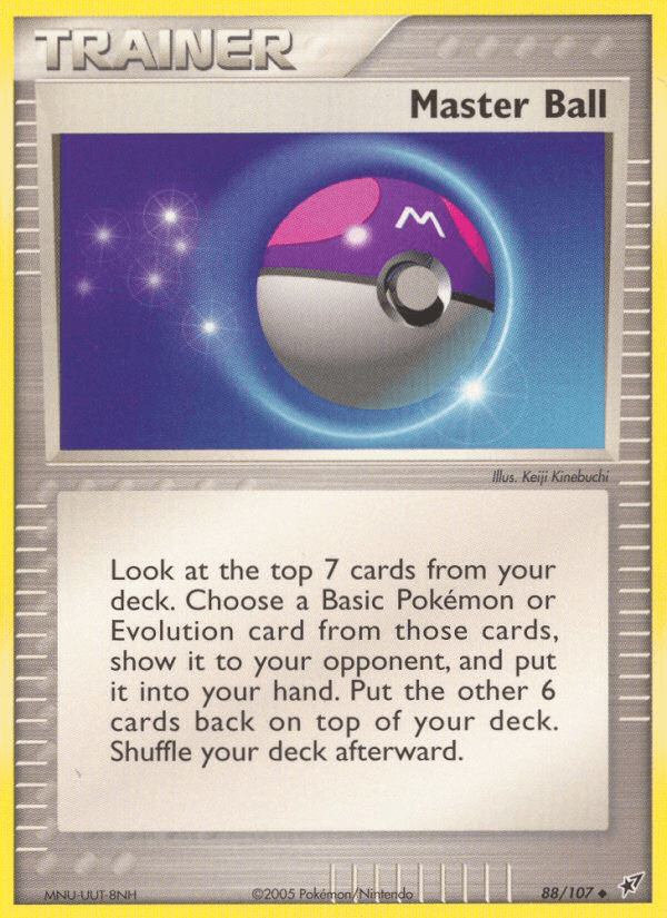 Carta Master Ball 88/107 do set Deoxys — Pokémon TCG | Bynx