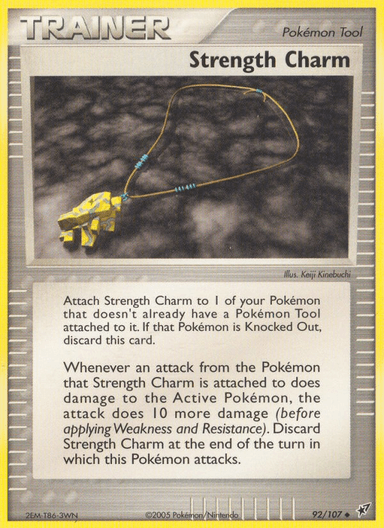 Carta Strength Charm 92/107 do set Deoxys — Pokémon TCG | Bynx