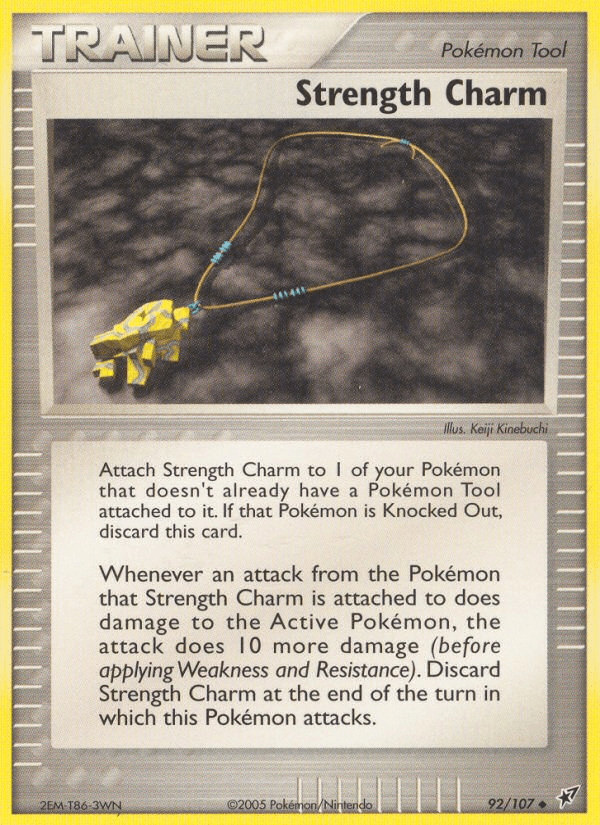 Carta Strength Charm 92/107 do set Deoxys — Pokémon TCG | Bynx
