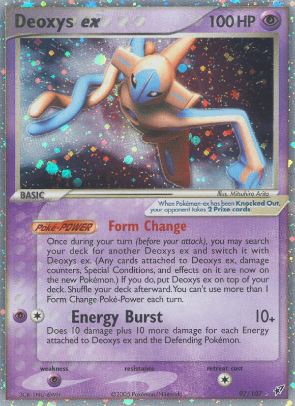 Carta Deoxys ex 97/107 do set Deoxys — Pokémon TCG | Bynx