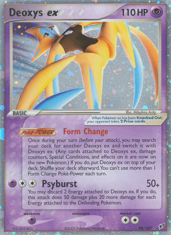 Carta Deoxys ex 98/107 do set Deoxys — Pokémon TCG | Bynx