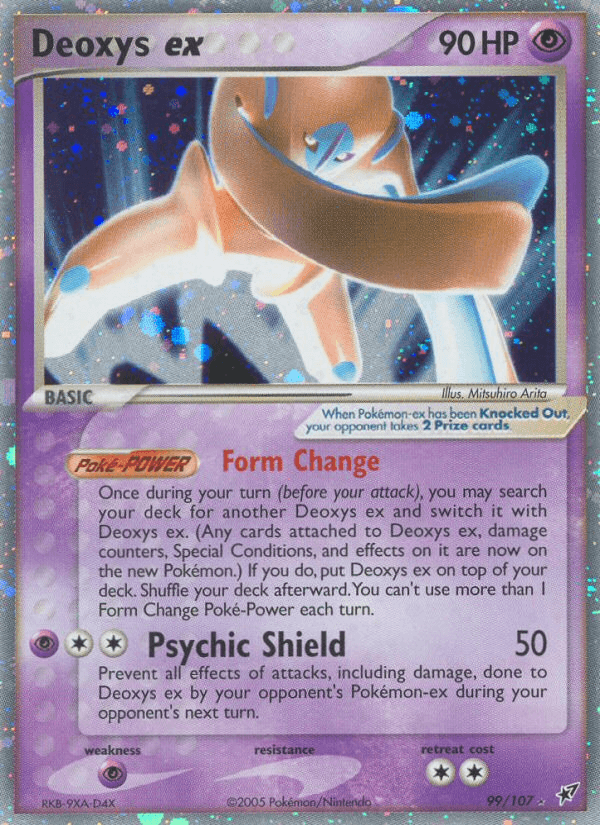 Carta Deoxys ex 99/107 do set Deoxys — Pokémon TCG | Bynx