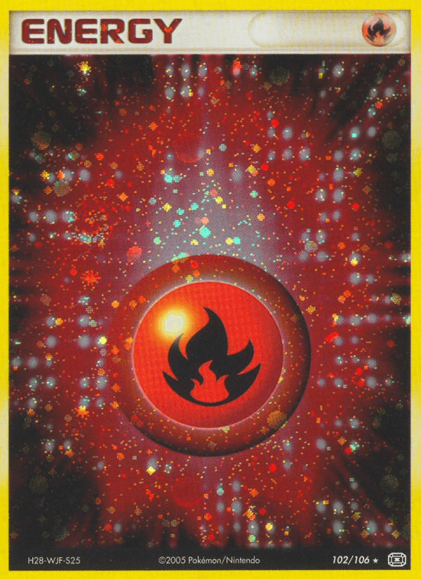 Carta Fire Energy 102/106 do set Emerald — Pokémon TCG | Bynx