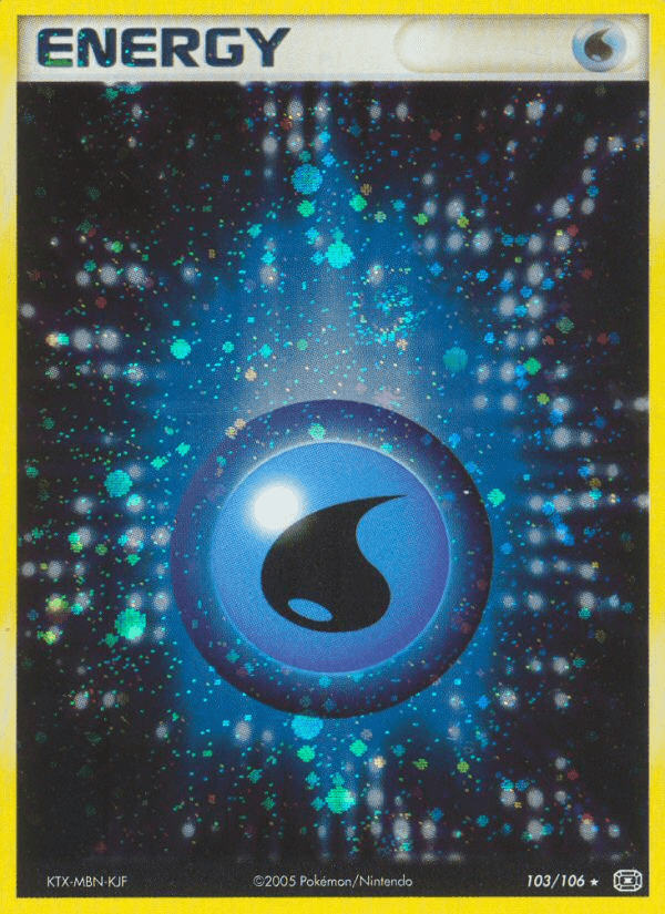 Carta Water Energy 103/106 do set Emerald — Pokémon TCG | Bynx