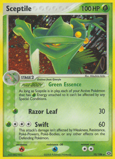 Carta Sceptile 10/106 do set Emerald — Pokémon TCG | Bynx