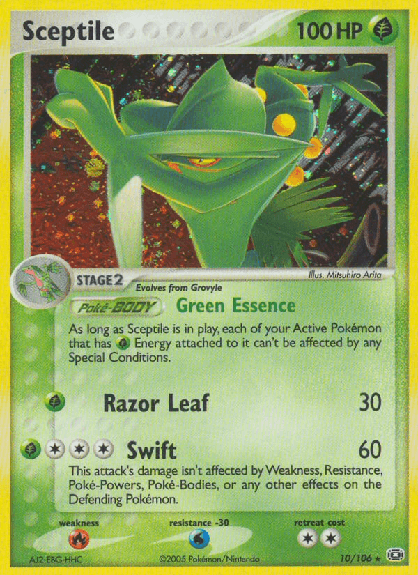 Carta Sceptile 10/106 do set Emerald — Pokémon TCG | Bynx
