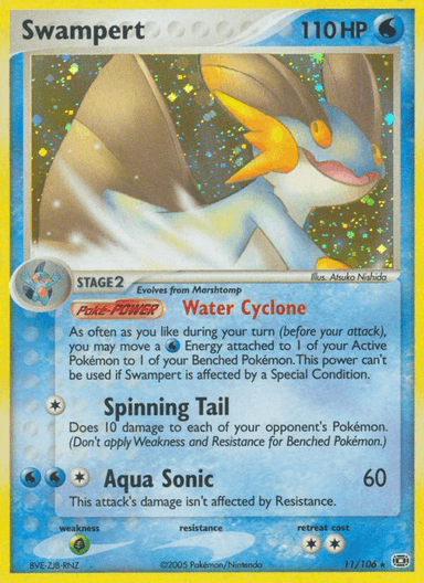Carta Swampert 11/106 do set Emerald — Pokémon TCG | Bynx