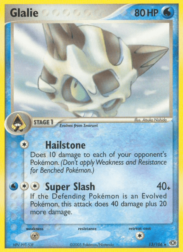 Carta Glalie 13/106 do set Emerald — Pokémon TCG | Bynx