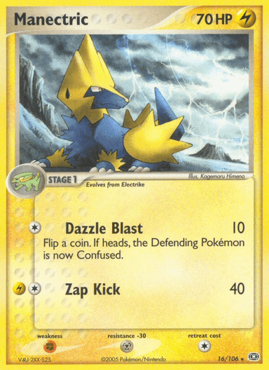 Carta Manectric 16/106 do set Emerald — Pokémon TCG | Bynx