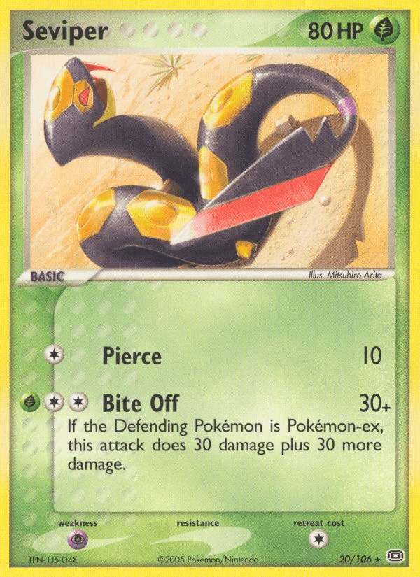 Carta Seviper 20/106 do set Emerald — Pokémon TCG | Bynx