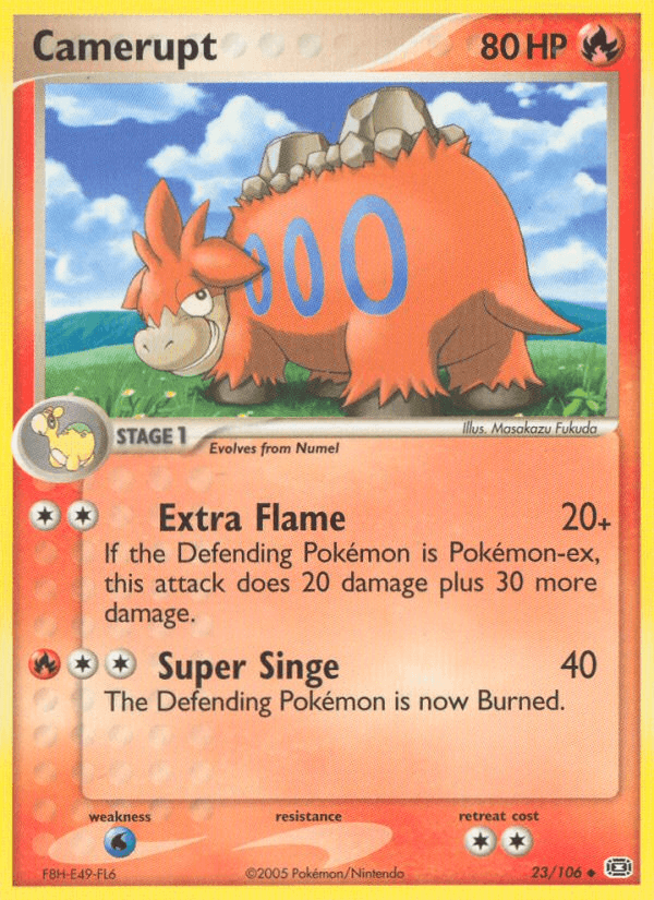 Carta Camerupt 23/106 do set Emerald — Pokémon TCG | Bynx