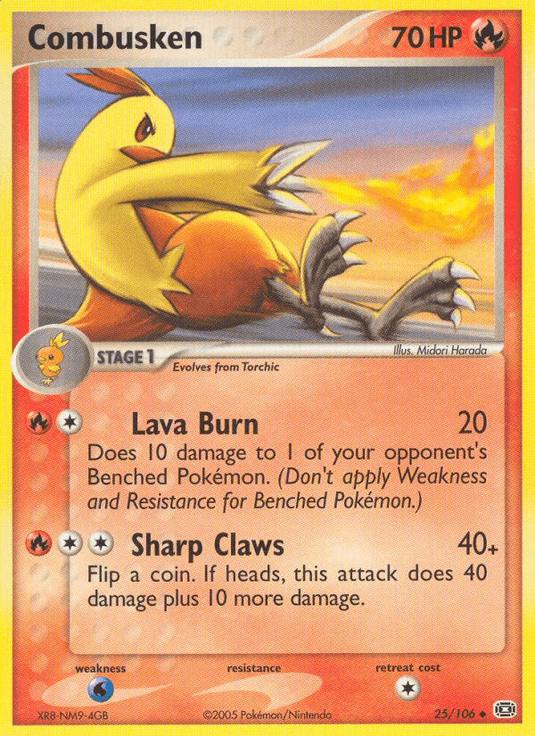 Carta Combusken 25/106 do set Emerald — Pokémon TCG | Bynx