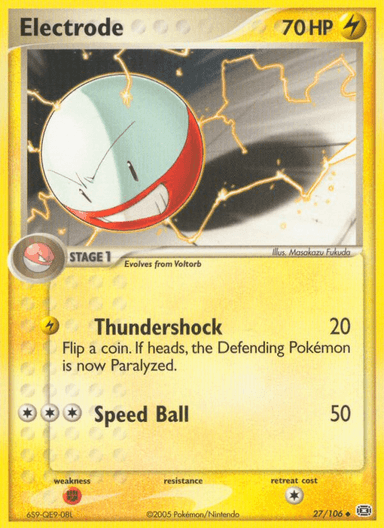 Carta Electrode 27/106 do set Emerald — Pokémon TCG | Bynx