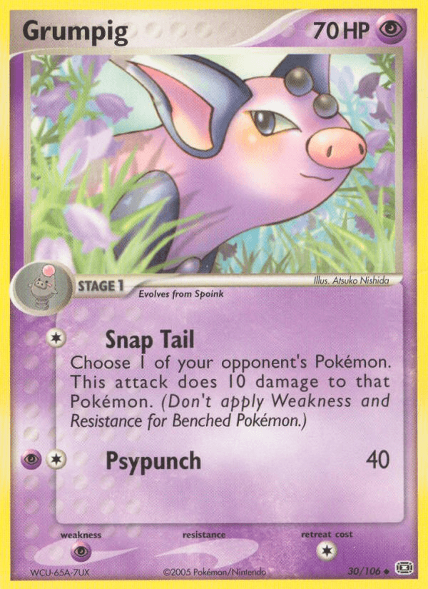 Carta Grumpig 30/106 do set Emerald — Pokémon TCG | Bynx