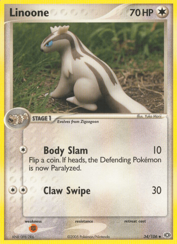 Carta Linoone 34/106 do set Emerald — Pokémon TCG | Bynx