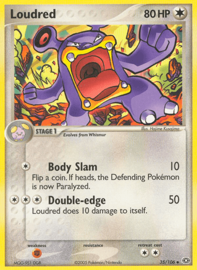 Carta Loudred 35/106 do set Emerald — Pokémon TCG | Bynx