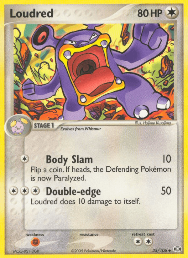 Carta Loudred 35/106 do set Emerald — Pokémon TCG | Bynx