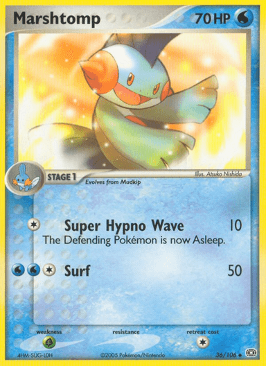 Carta Marshtomp 36/106 do set Emerald — Pokémon TCG | Bynx