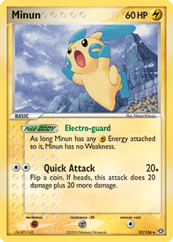 Minun 37/106 — EX Esmeralda