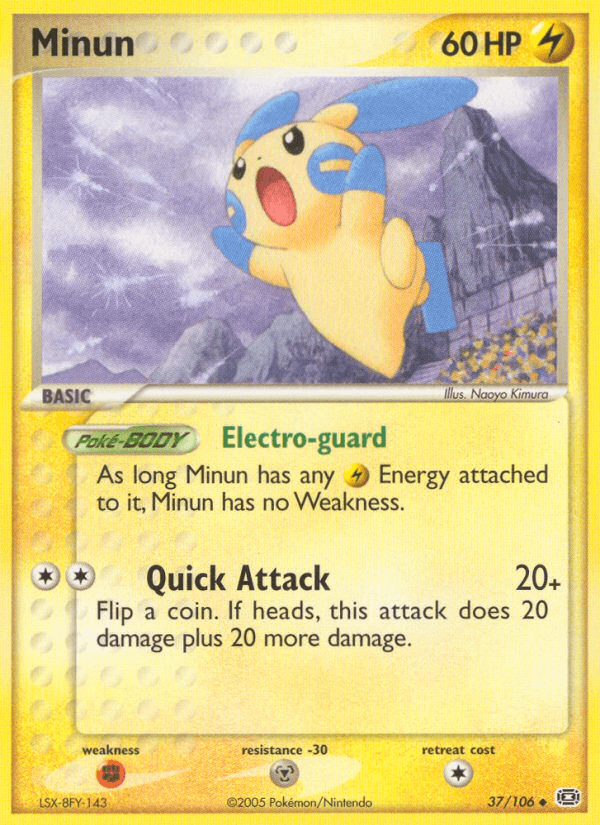 Carta Minun 37/106 do set Emerald — Pokémon TCG | Bynx