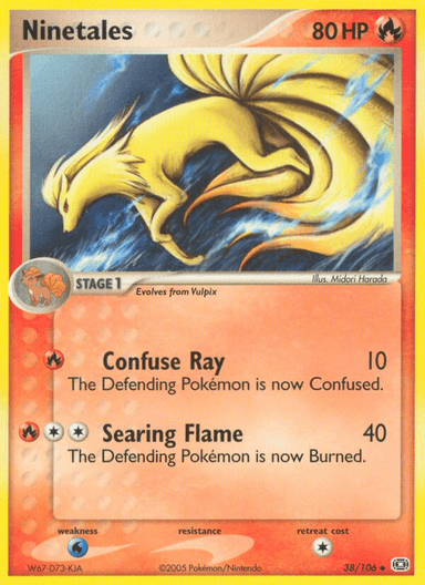 Carta Ninetales 38/106 do set Emerald — Pokémon TCG | Bynx