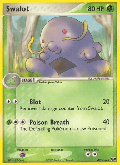 Carta Swalot 40/106 do set Emerald — Pokémon TCG | Bynx