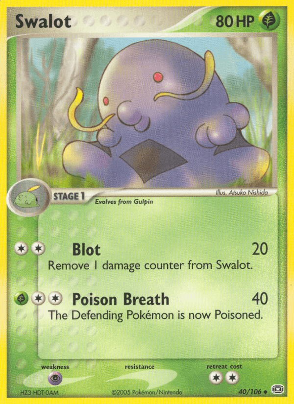 Carta Swalot 40/106 do set Emerald — Pokémon TCG | Bynx