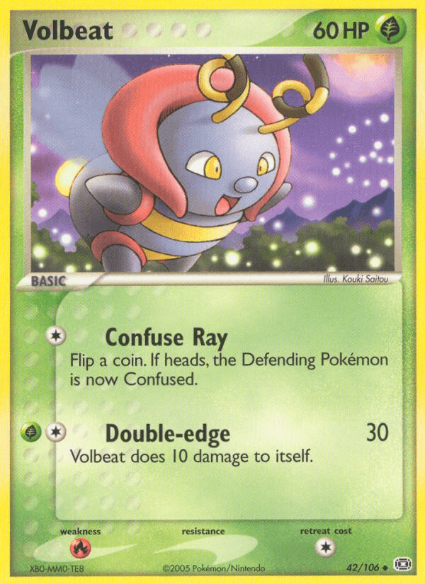 Carta Volbeat 42/106 do set Emerald — Pokémon TCG | Bynx
