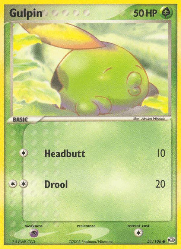 Carta Gulpin 51/106 do set Emerald — Pokémon TCG | Bynx