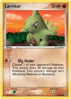 Larvitar 52/106 — EX Esmeralda