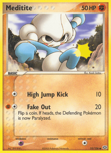 Carta Meditite 55/106 do set Emerald — Pokémon TCG | Bynx