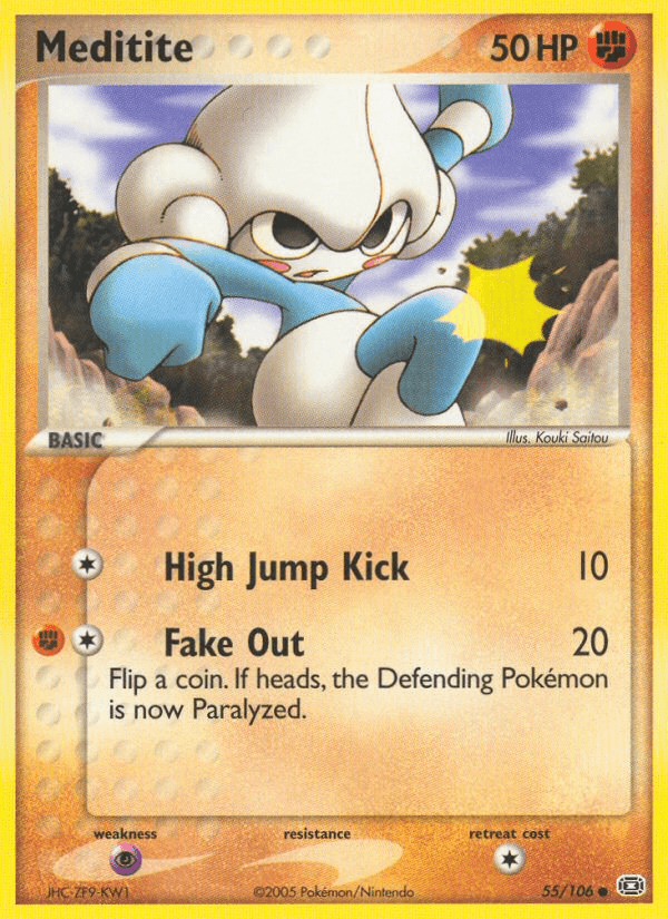 Carta Meditite 55/106 do set Emerald — Pokémon TCG | Bynx