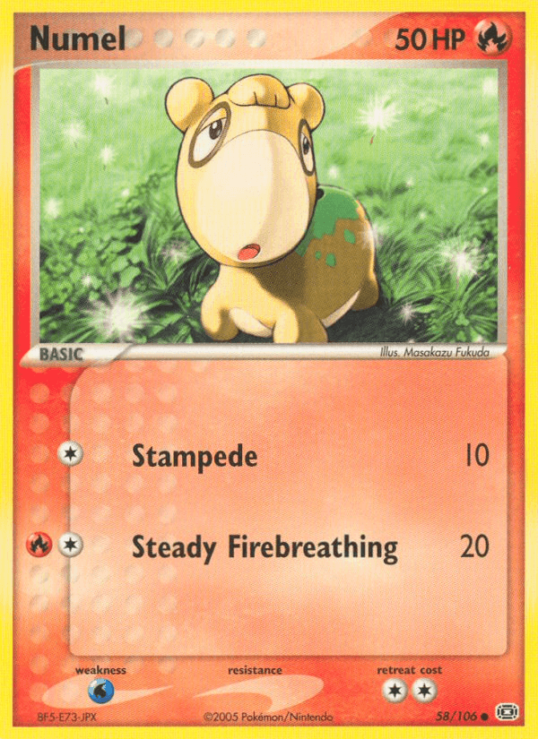 Carta Numel 58/106 do set Emerald — Pokémon TCG | Bynx
