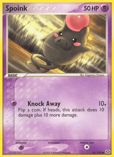 Carta Spoink 65/106 do set Emerald — Pokémon TCG | Bynx