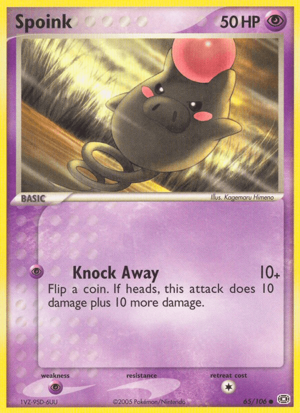 Carta Spoink 65/106 do set Emerald — Pokémon TCG | Bynx