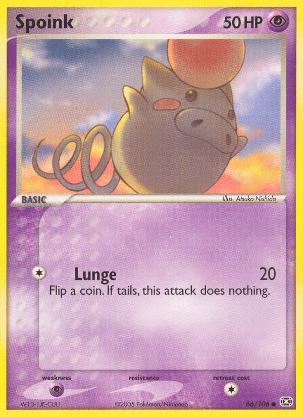 Carta Spoink 66/106 do set Emerald — Pokémon TCG | Bynx