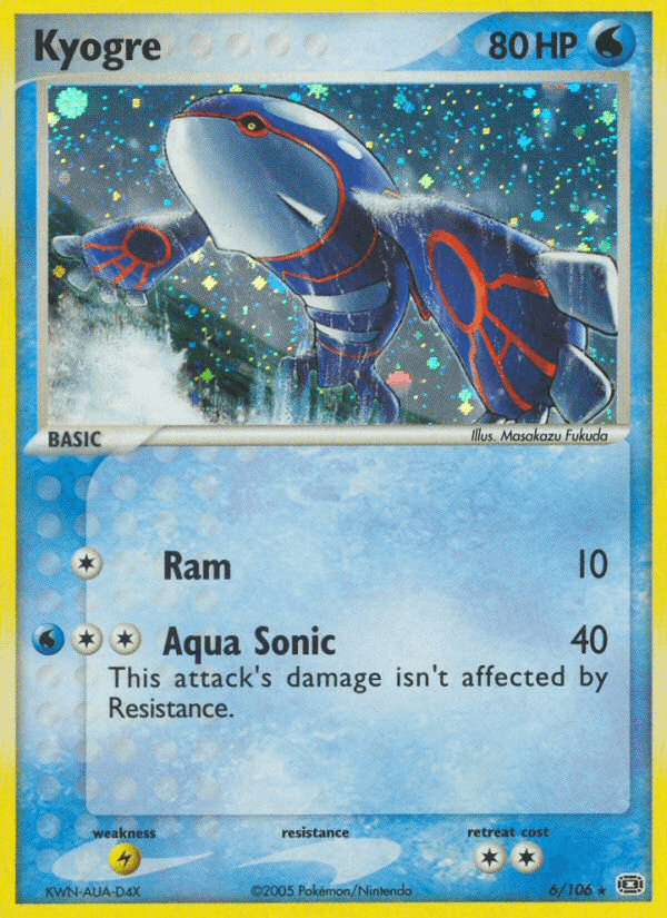 Carta Kyogre 6/106 do set Emerald — Pokémon TCG | Bynx