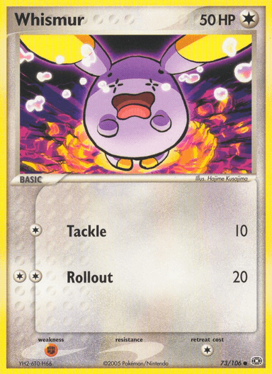 Carta Whismur 73/106 do set Emerald — Pokémon TCG | Bynx