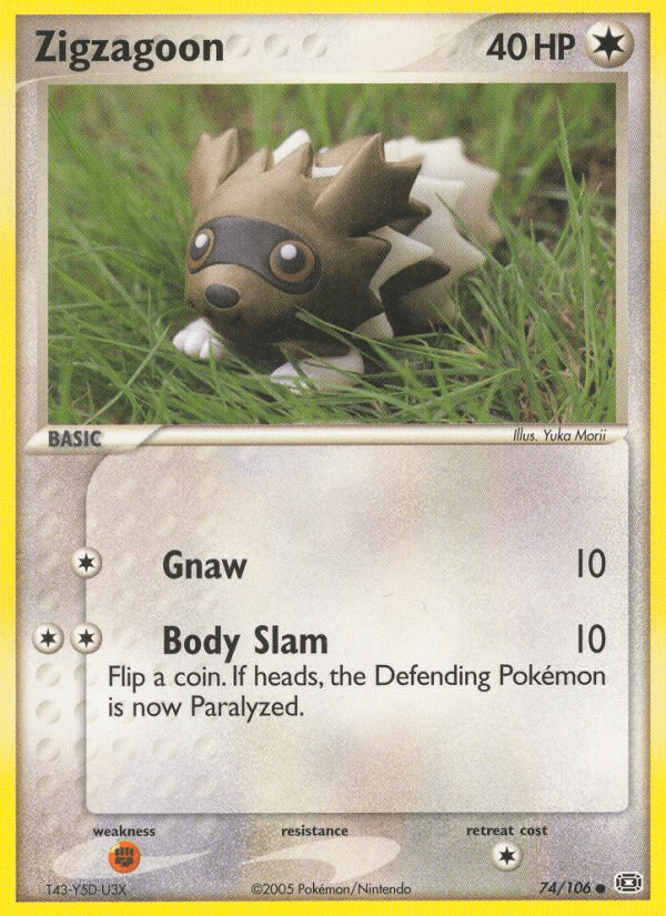 Carta Zigzagoon 74/106 do set Emerald — Pokémon TCG | Bynx