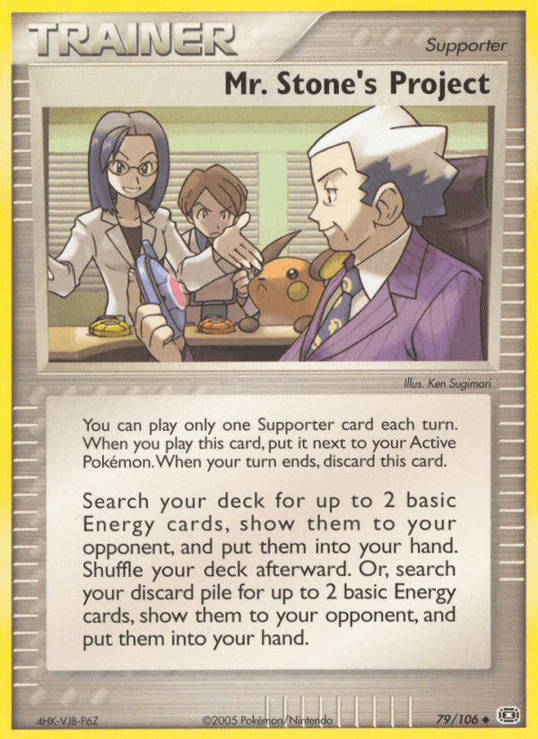 Carta Mr. Stone's Project 79/106 do set Emerald — Pokémon TCG | Bynx