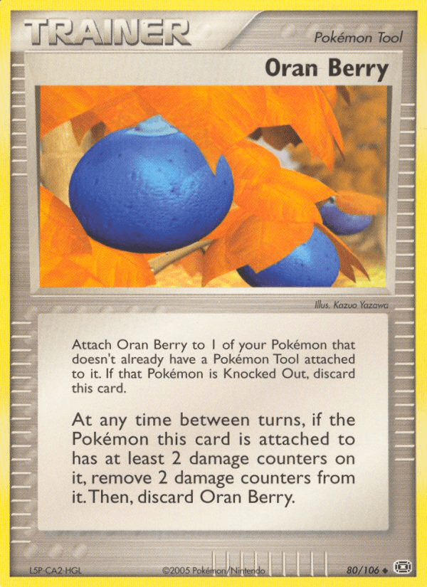 Carta Oran Berry 80/106 do set Emerald — Pokémon TCG | Bynx