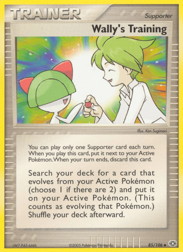 Carta Wally's Training 85/106 do set Emerald — Pokémon TCG | Bynx