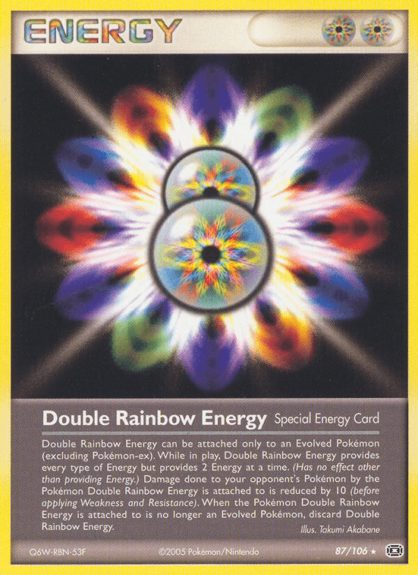 Carta Double Rainbow Energy 87/106 do set Emerald — Pokémon TCG | Bynx