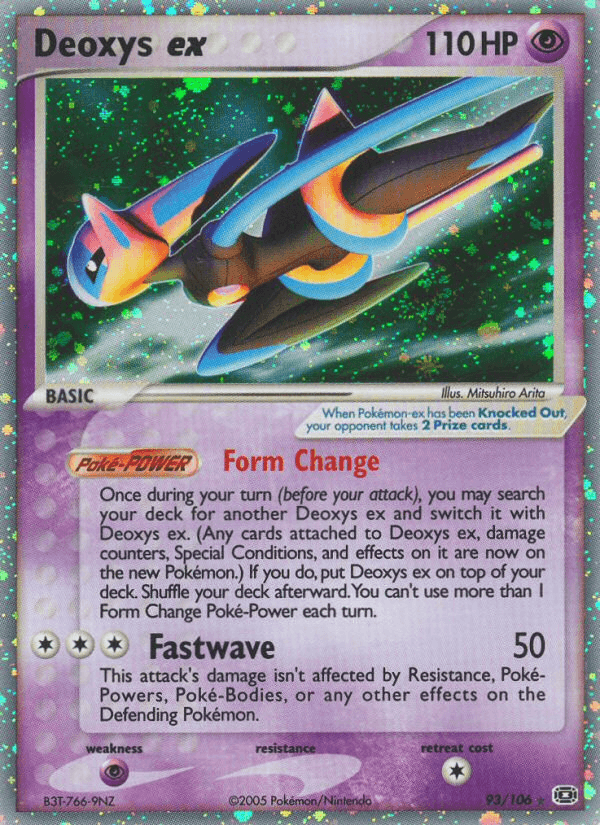 Carta Deoxys ex 93/106 do set Emerald — Pokémon TCG | Bynx