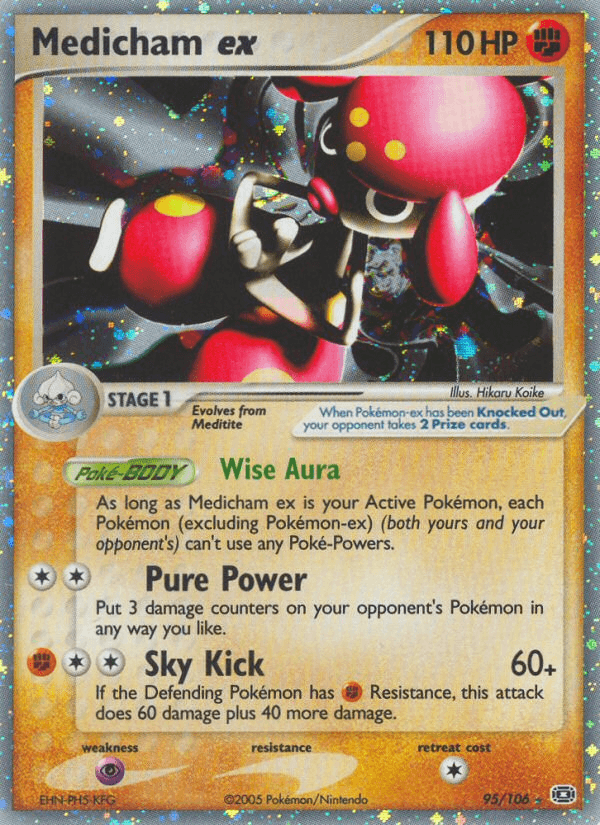 Carta Medicham ex 95/106 do set Emerald — Pokémon TCG | Bynx